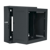 8 SPACE (14") ECONO SECTIONAL WALL RACK, FITS 15" DEEP EQUIP., BLACK FINISH